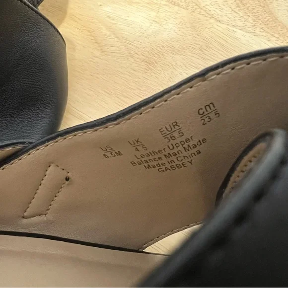 Franco Sarto Black Women's Sandals Open Toe, Block Heel, Slingback Size 6.5 - Picture 6 of 6